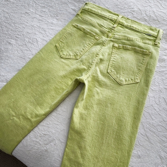 MOTHER The Tomcat Crop Straight High-Rise Jeans In Cirtron, Size 25 - Picture 9 of 16